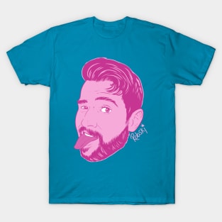 Dan stick your... tongue out! - pink T-Shirt